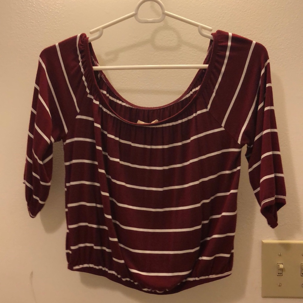 3/4 sleeve off the shoulder from hollister